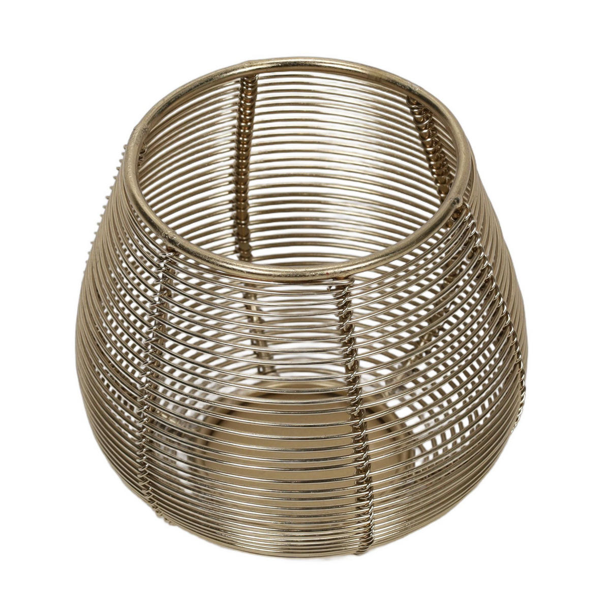 TEELICHTHALTER aus Metall 10/10/10 cm - Goldfarben, Metall (10/10/10cm) - Home Styling Collection