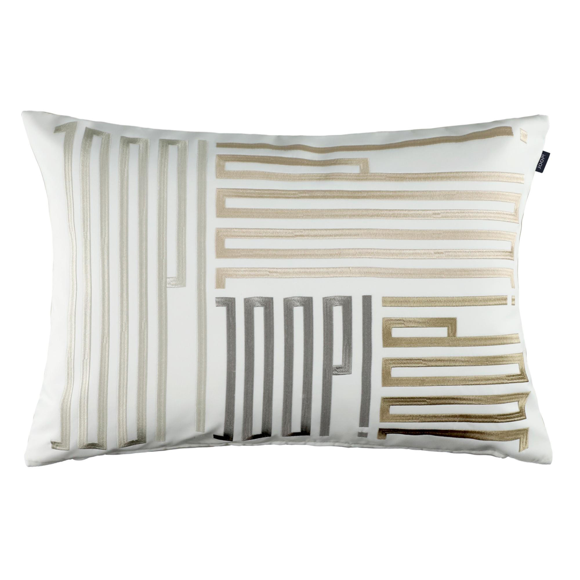 OBAL na dekoratívny vankúš BARS - prírodná farba, textil (60/40cm) - Joop!