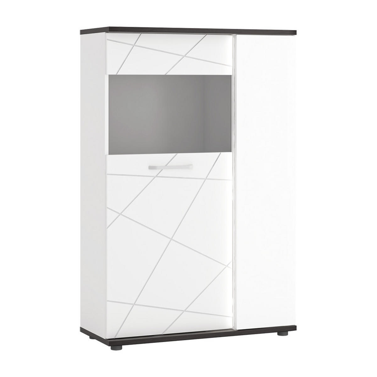 WOHNZIMMER-SET 6-TLG. Visalia-129 - Weiß, Holzwerkstoff (751/200/64cm) - Lomado