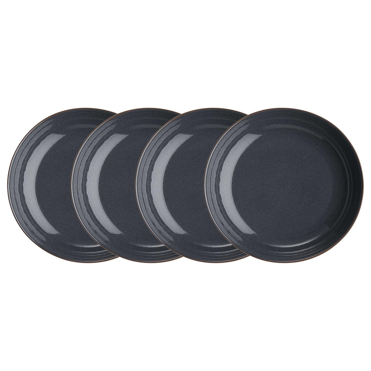 TELLER (4er Set) Native - Dunkelblau, Keramik (22/22/4.5cm) - Butlers