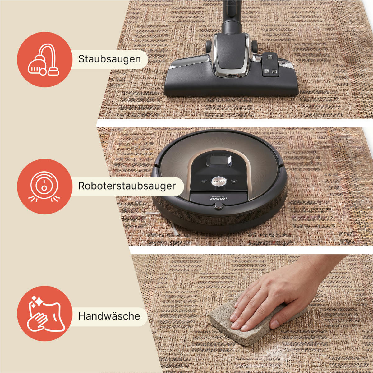 TEPPICH YUCANA Beige Outdoor Flachgewebe 120/170 cm - Beige, Textil (120/170cm) - Tapiso