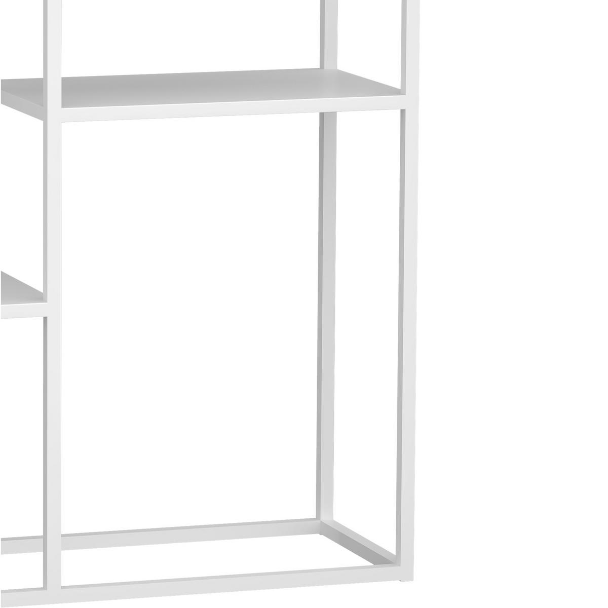 KONSOLENTISCH Strömstad - Weiß, Metall (26/80/80cm) - [en.casa]
