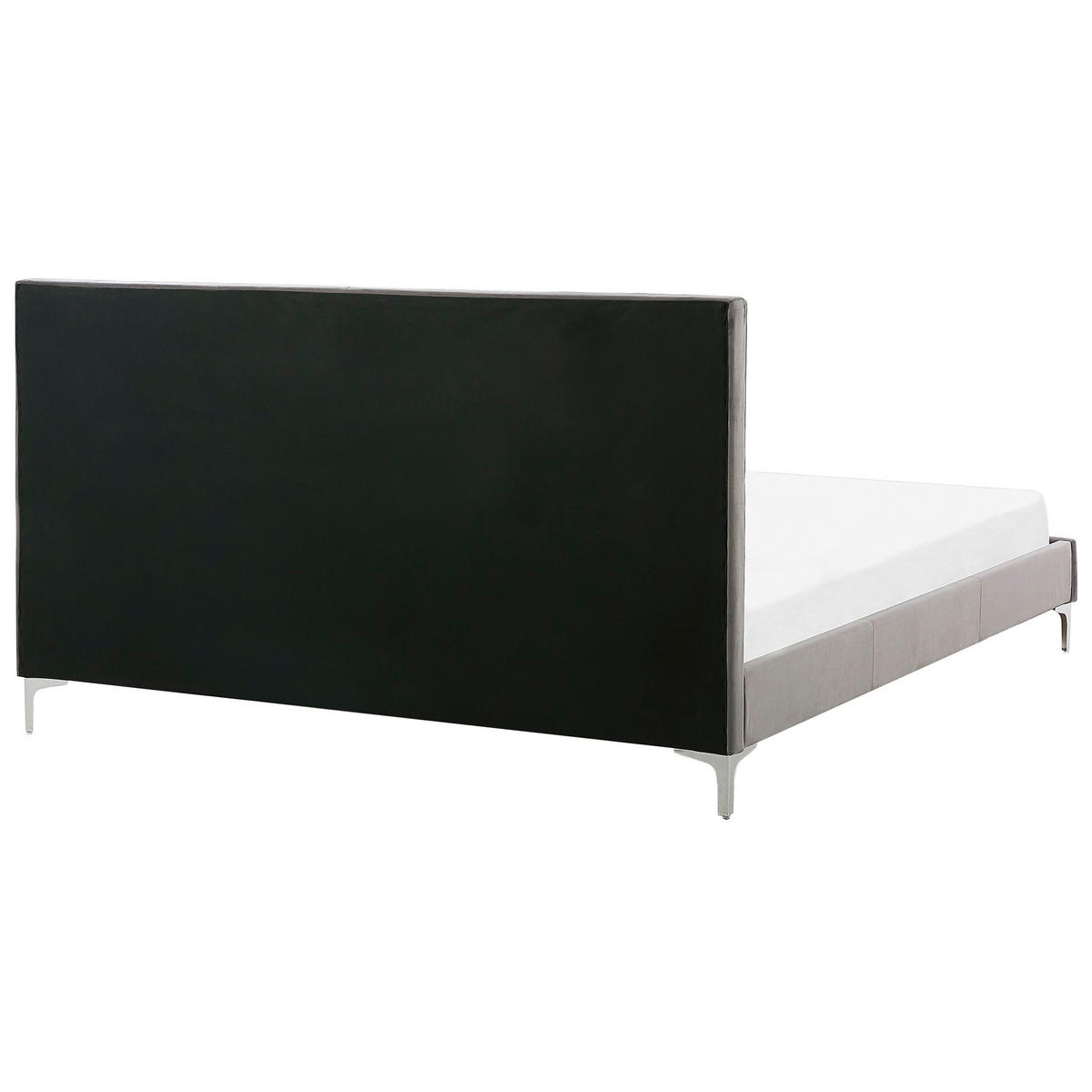 POLSTERBETT 180/200cm Grau Ambert - Grau, Textil (180/200cm) - Beliani