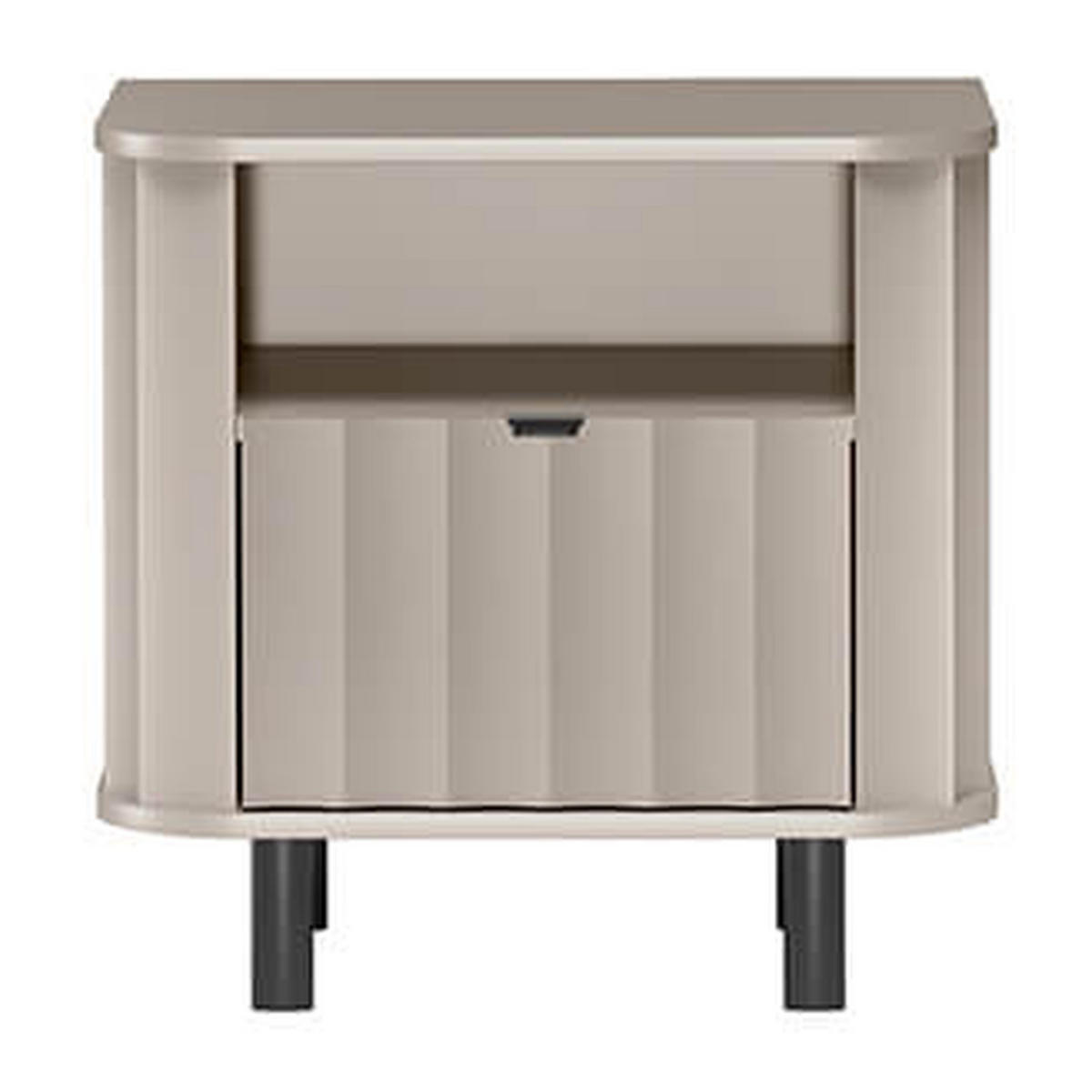 NACHTTISCH Novado NO-7 58,6 x 57 x 40,5 cm Greige - Greige, Holzwerkstoff/Metall (58.6/57/40.5cm) - Koseto
