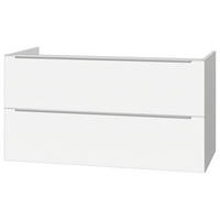 WASCHTISCHUNTERSCHRANK - Ohne Waschbecken - Weiß Hochglanz, Holzwerkstoff (100/54/47cm) - home24