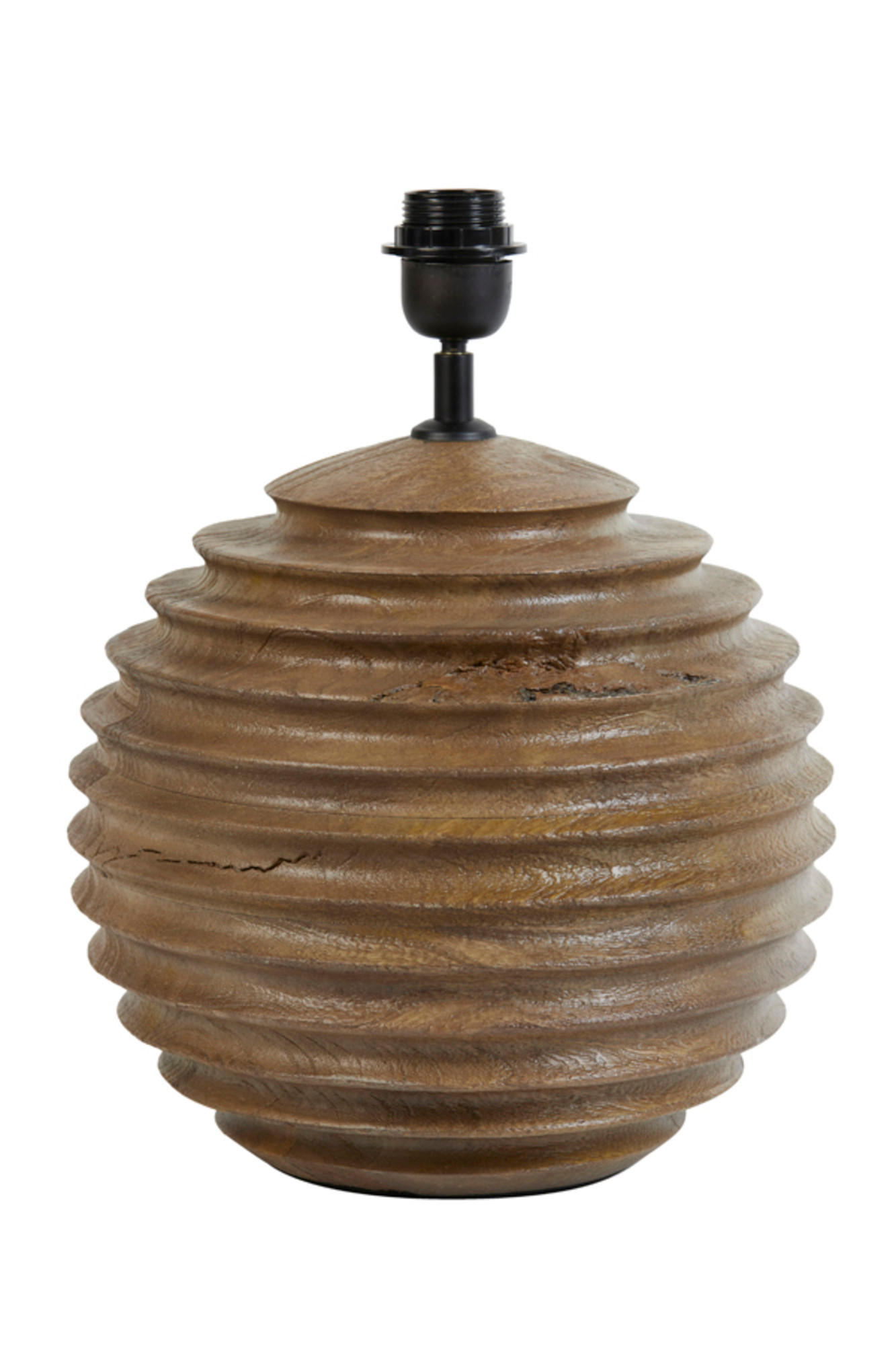 LAMPENFUSS Renzo Braun Ø29/38 cm - Braun, Holz (29/29/38cm) - Light & Living