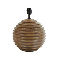 LAMPENFUSS Renzo Braun Ø29/38 cm - Braun, Holz (29/29/38cm) - Light & Living