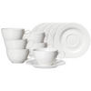 KAFFEETASSEN MIT UNTERTASSEN Levi Weiß 220 ml 6er Set - Weiß, Keramik (15.5/8/15.5cm) - Ritzenhoff Breker