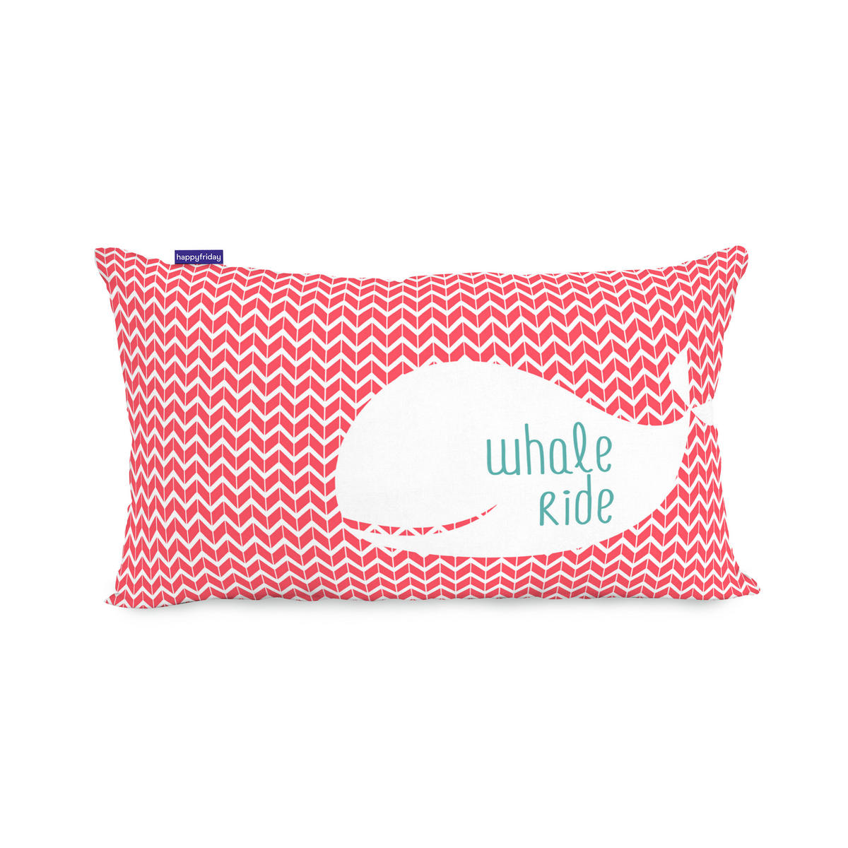 KISSENBEZUG whale 50x30 cm mehrfarbig - Multicolor, Textil (50/30cm) - Happy Friday