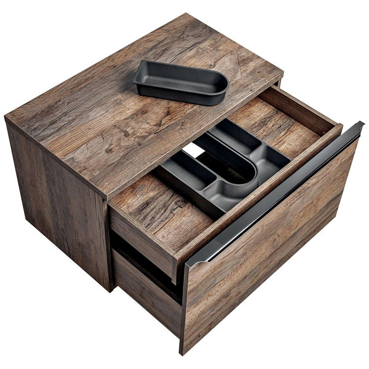 BADMÖBEL-SET 2-TLG. Puebla-56 - Braun, Holzwerkstoff (80/49/46cm) - Lomado