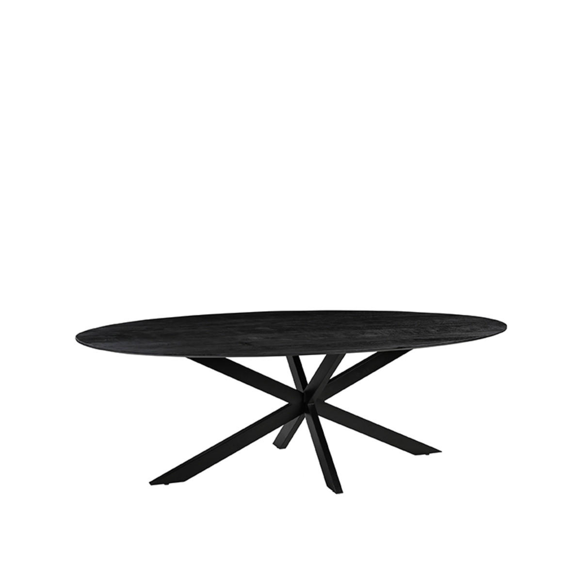 ESSTISCH James Schwarz 100/210/76 cm - Schwarz, Holz (100/210/76cm) - LABEL51