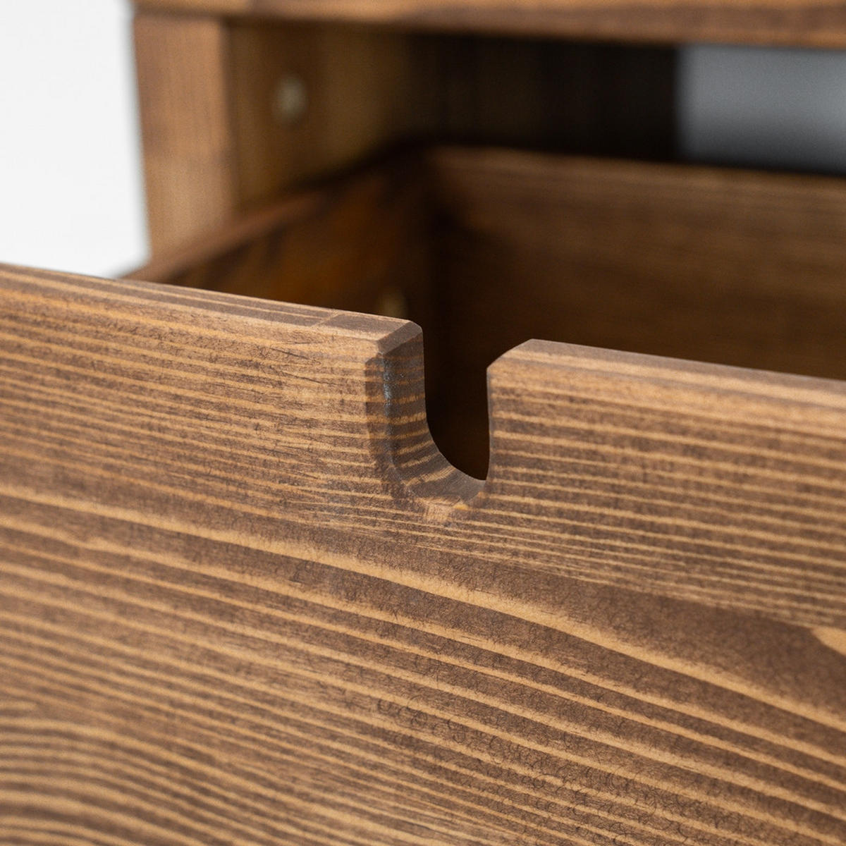 KOMMODE aus Massivholz MARIKA 4 - Dunkelbraun, Holz (112/40/112cm) - Seart