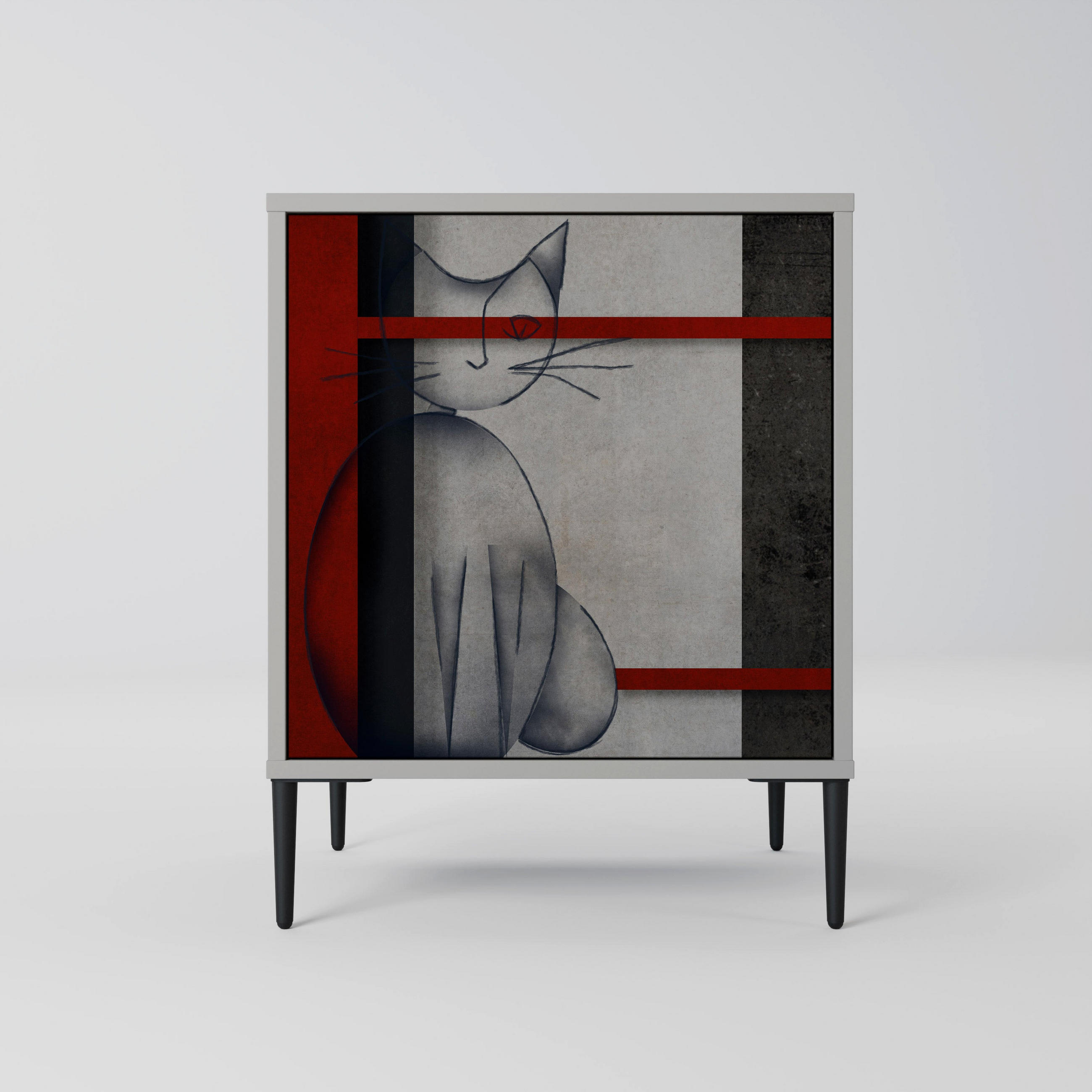 SpaceRebels Sideboard Grau 57.5x72.5x42 cm