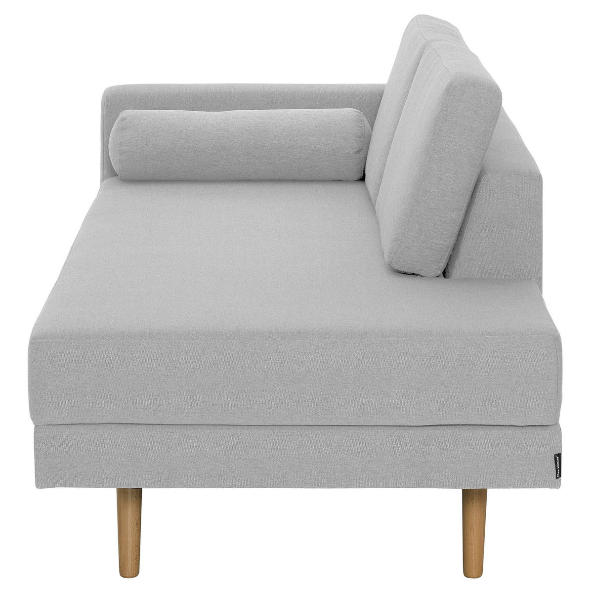 RECAMIERE Armlehne links Keara Flachgewebe hellgrau - Hellgrau, Kunststoff (190/87/81cm) - 58aufmkessel