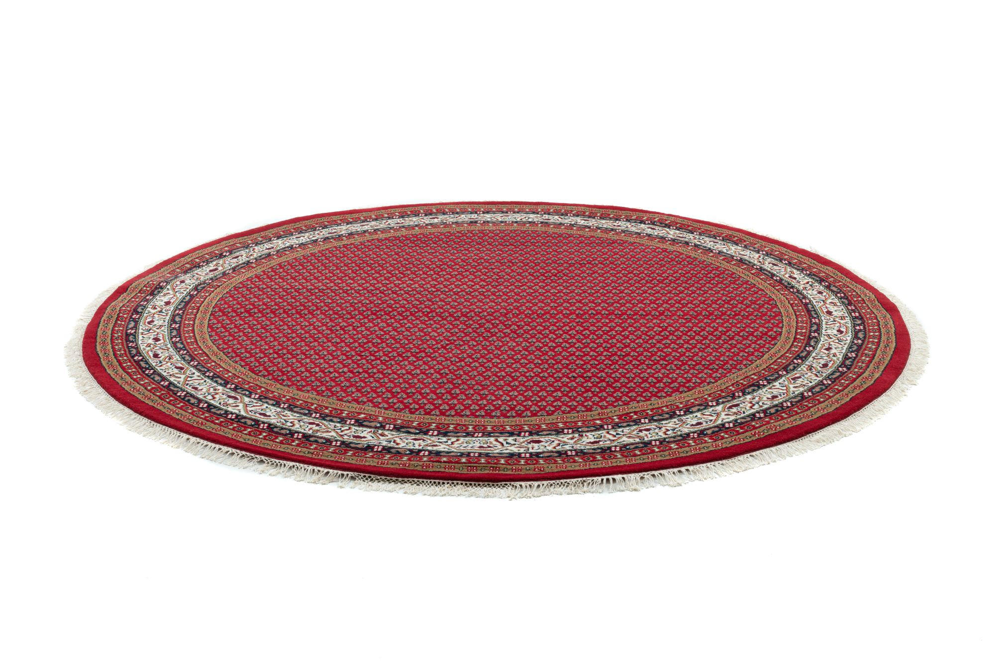 ORIENTTEPPICH Indo Mir, klassisch, strapazierfähig 150x150 cm - Terra cotta, Textil (150/150cm) - Rug and Roll