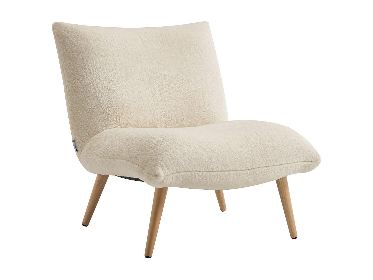 SESSEL aus Kunstfell - Beige - PEPITA - Beige, Textil (77/81/90cm) - Vente-Unique