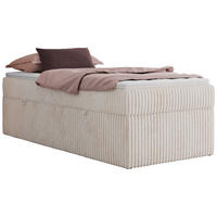 BOXBETT ZERO 90/200 - Beige Cord - H4 - Topper T25 - Beige, Textil (90/200cm) - MKS