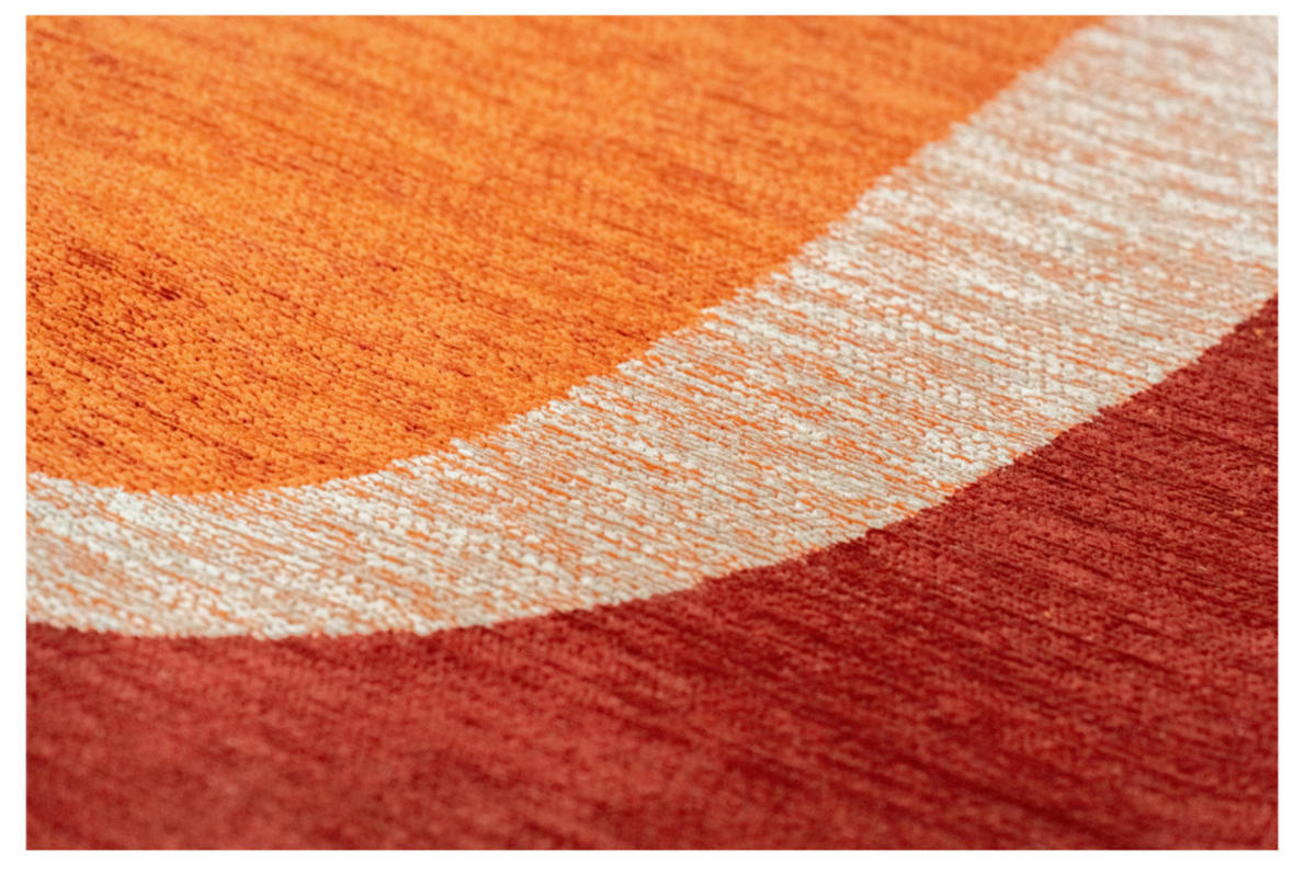 TEPPICH modern Flachgewebe AGATE Orange 240 x 340 cm - Orange, Textil (240/340cm) - Novatrend