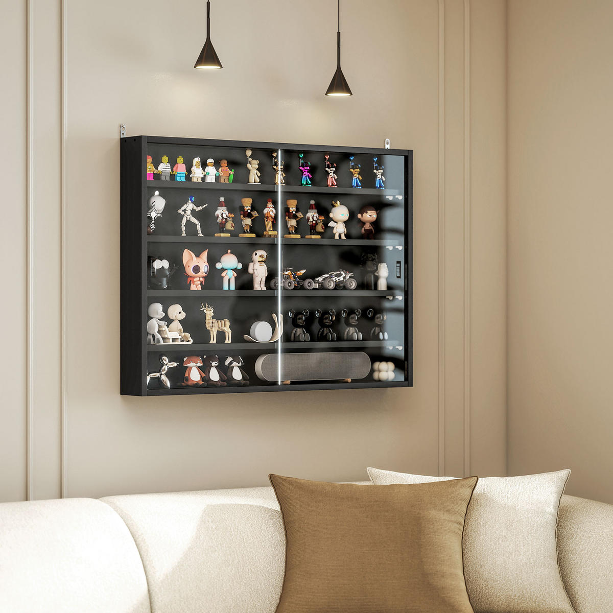 BÜCHERREGAL 80/9,5/60 cm Schwarz - Brombeere, Karton (31.5/23.5/3.75cm)