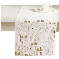 TISCHLÄUFER Tenemis - Weiß, Textil (150/35/1cm) - home&you