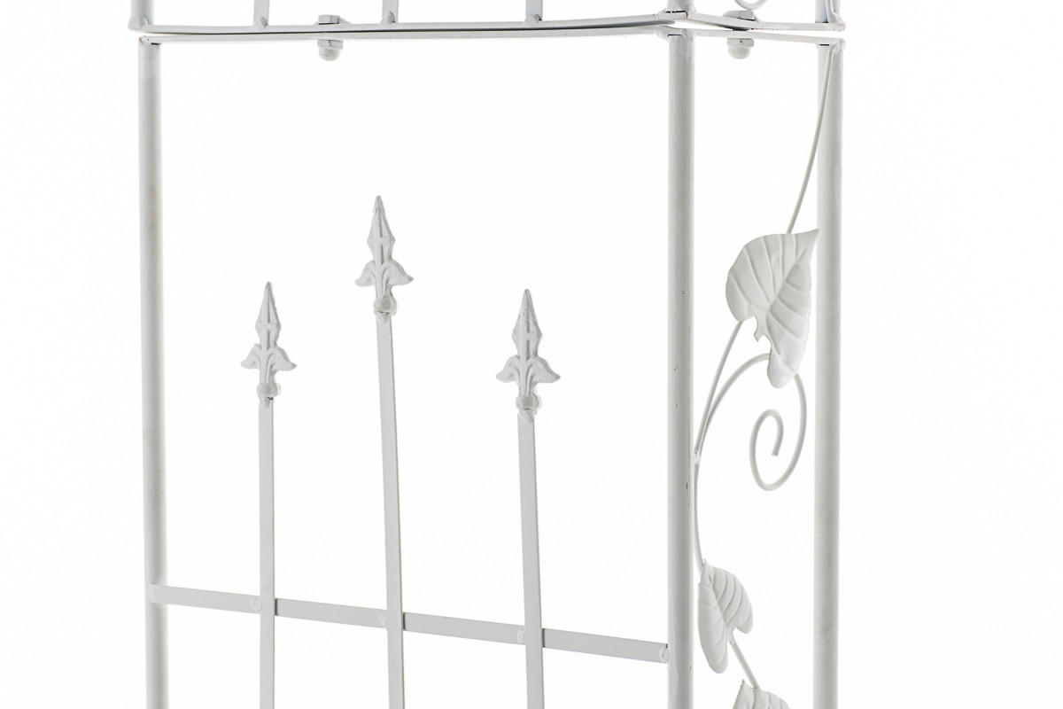 ROSENBOGEN Lübeck 146x35,5x247,5cm Metall Weiß Rankhilfe - Weiß, Metall (146/247.5/35.5cm) - DELUKE