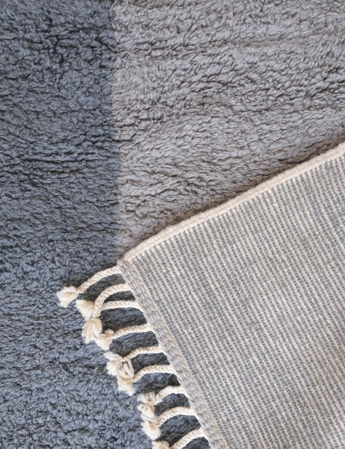 BERBERTEPPICH schlicht modern 310x 403 cm - Blau, Naturmaterialien (310/403cm) - AFK Living