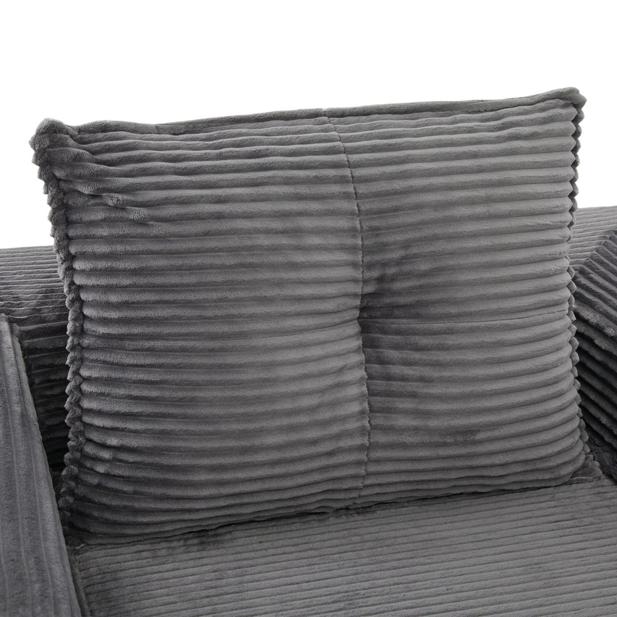 SCHLAFSOFA DE-33602 mit Federkern und Getränkehalter Dunkelgrau - Dunkelgrau, Textil (122/80/98cm) - ComfortXL