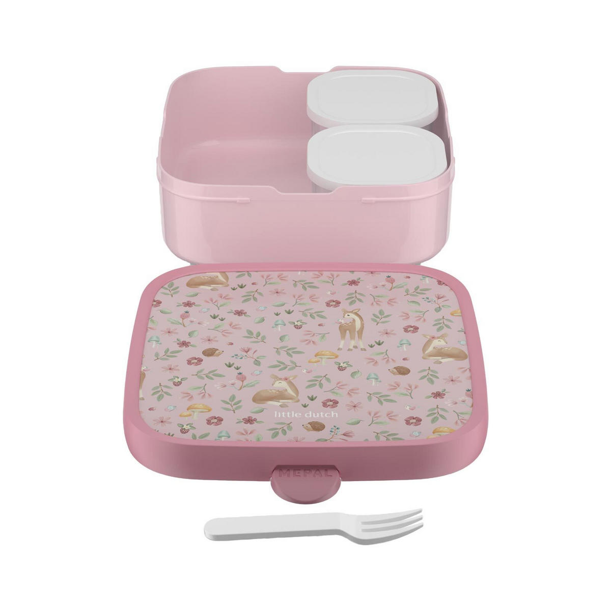 BROTDOSE XL Campus (2025) Fairy Garden 1,3 l - Pink/Rosa, Kunststoff (18.2/6.1/18.2cm) - Mepal