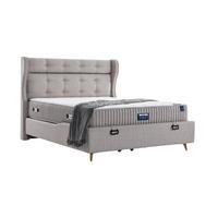 POLSTERBETTSET Cooler 180x200 Grau - Grau, Metall (180/200cm) - Villa Möbel