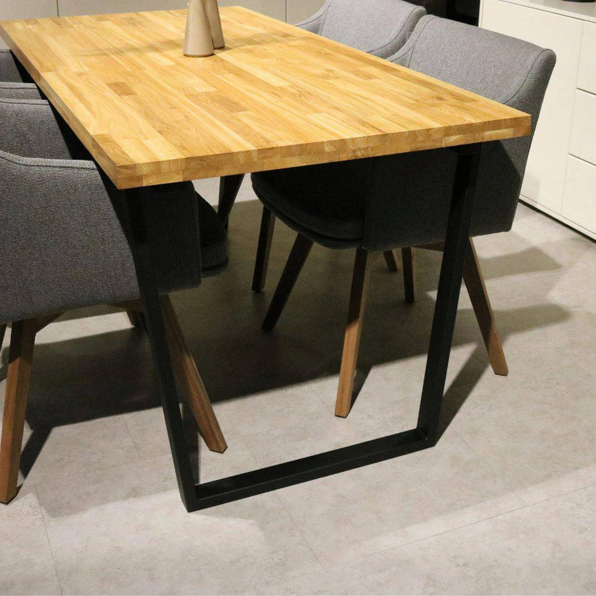 TISCHGESTELL Trapez - Schwarz, Metall (32/71.9/72cm) - holz4home®