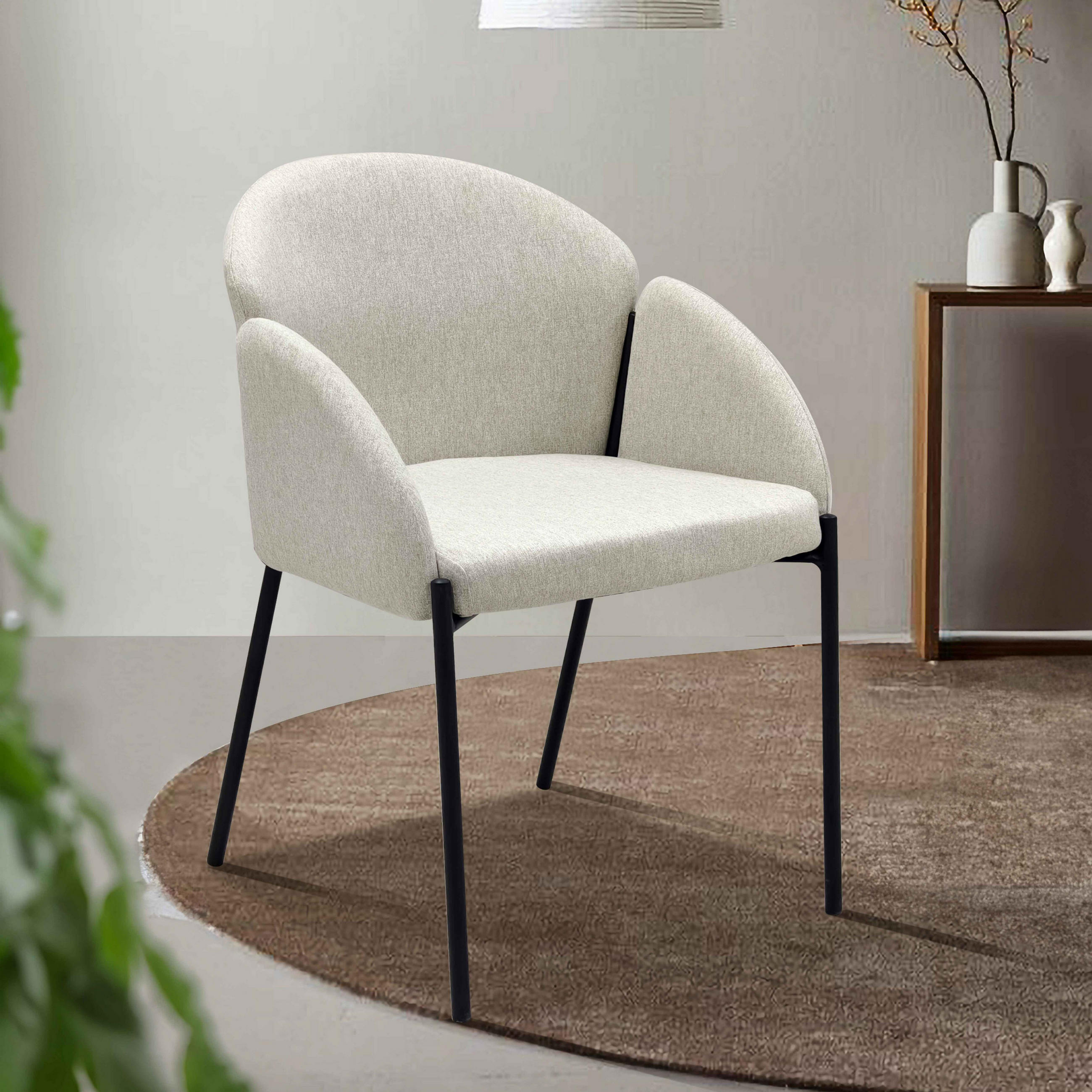 STÜHLE 2-tlg., Beigefarbe - Beige, Holz (60/78/70cm) - Oviala