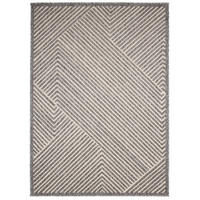 TEPPICH Grau In-Outdoor Geometrisch - Kurzflor Rechteckig - 200 x 300 cm - Creme/Grau, Textil (200/300cm) - Mazovia