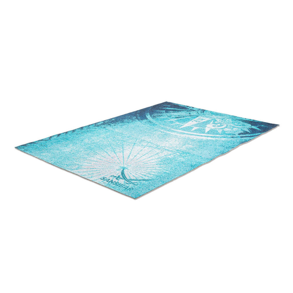Thumbnail - Sansibar Sylt Flachwebteppich, Blau, Textil, Zeichen/Symbole/Nummern/Buchstaben, Rechteckig, 160x230 cm, Oeko-Tex®, für ...