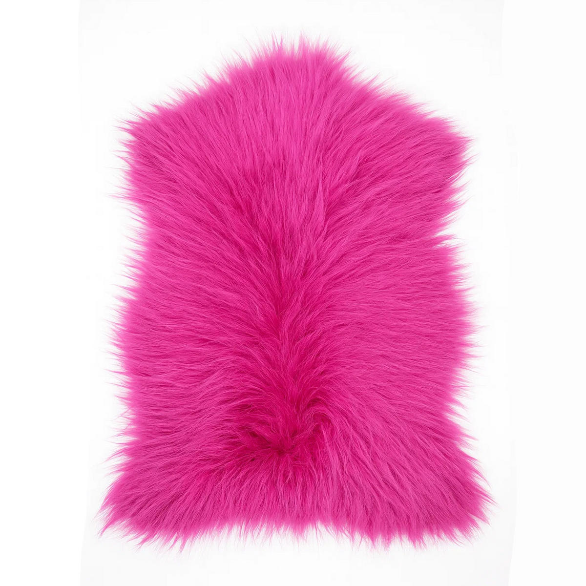 SCHAFFELL Island – Fuchsia Pink, Lange Weiche Wolle, ca. 100 cm - Pink, Fell (60/100cm) - Provellus