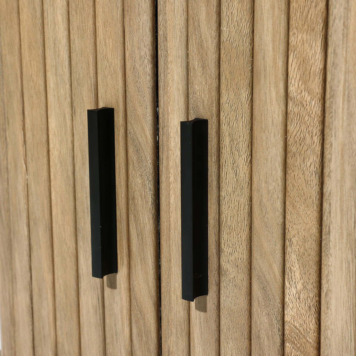 NACHTTISCH Mid-Century mit Rolltür, Holz | B45 x T40 x H48 cm - Braun, Holzwerkstoff (45/48/40cm) - Hometopia