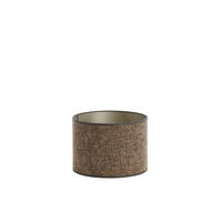 LAMPENSCHIRM Saverna Braun Ø25/18 cm - Braun, Textil (25/25/18cm) - Light & Living