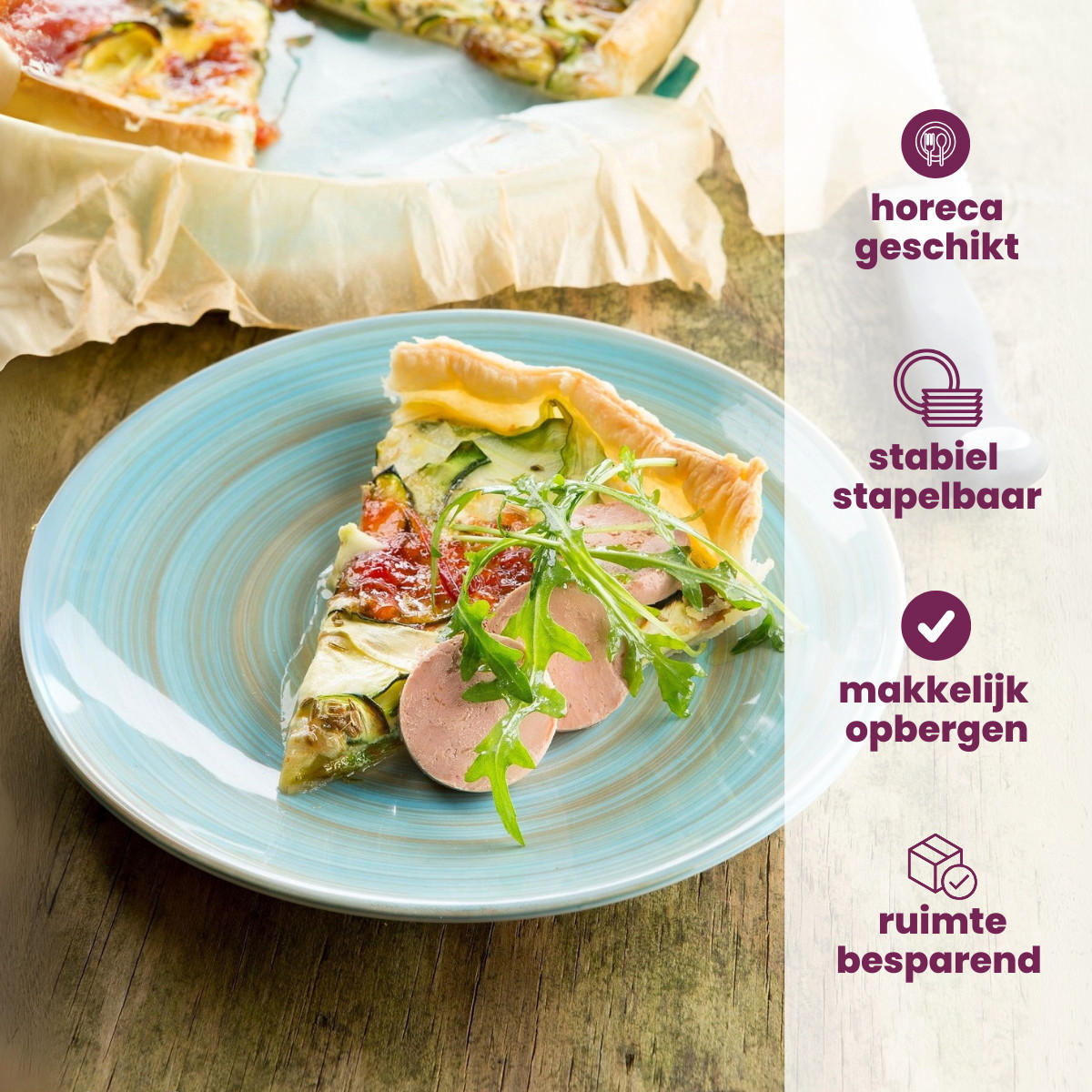 GESCHIRRSET24-TEILIG GESCHIRRSETTurbolino - Blau - 24-teilig / 6 Personen - Blau, Keramik (2/2/1cm) - Cosy & Trendy