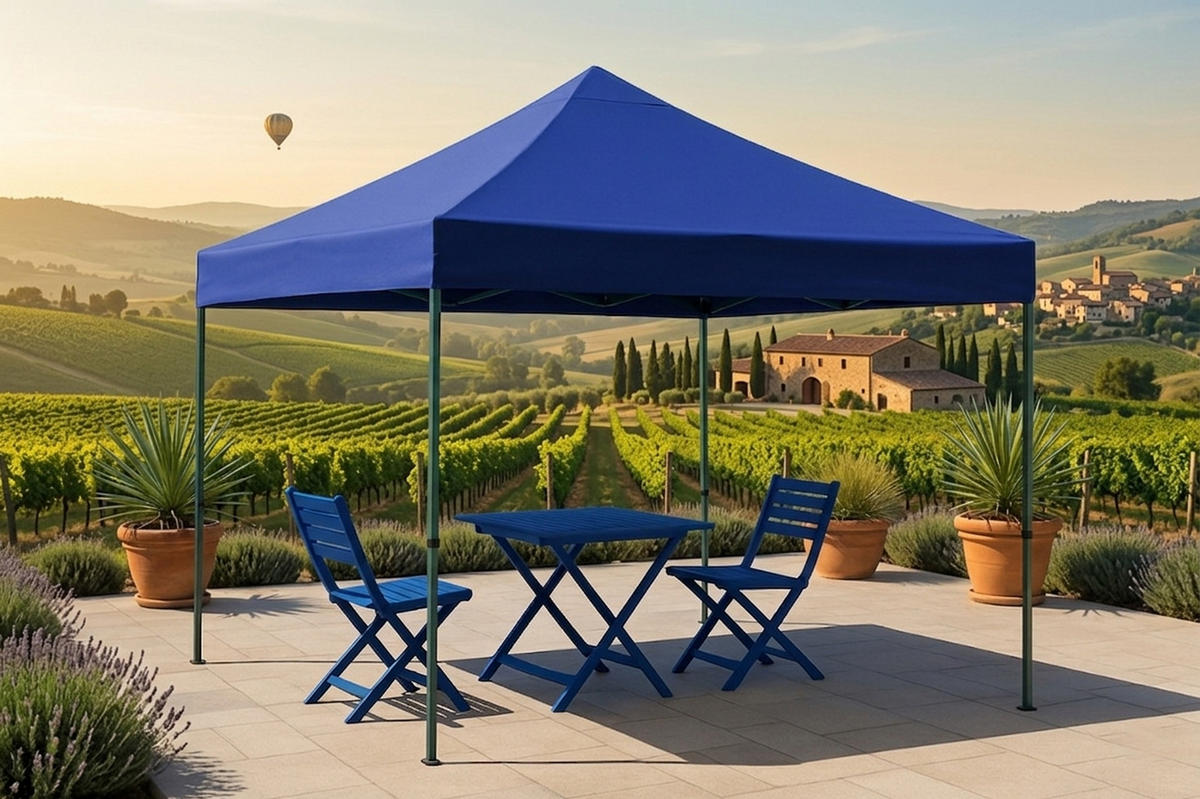 ERSATZDACH für Pavillon 3x3m, Pavillondach Toro, Wasserdicht, Farbe: Blau - Blau, Kunststoff (300/0.3/300cm) - TPFGarden