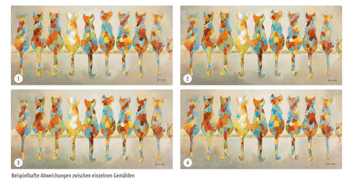 ÖLGEMÄLDE 120/60 cm - Multicolor, Holz/Textil (1.9/60cm) - KUNSTLOFT