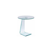 BEISTELLTISCH - Sicherheitsglas - ERVILA - Transparent, Glas (45/45/50cm) - Vente-Unique