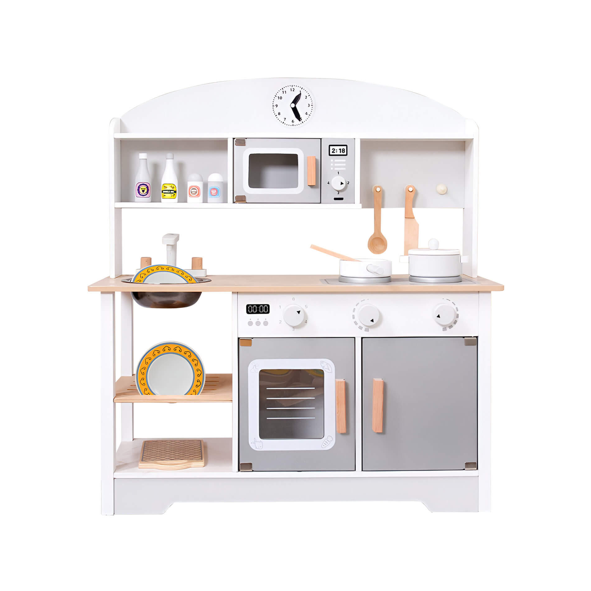 KINDERKÜCHE 26,5/68/73,5 cm - Multicolor, Holz (26.5/68/73.6cm)