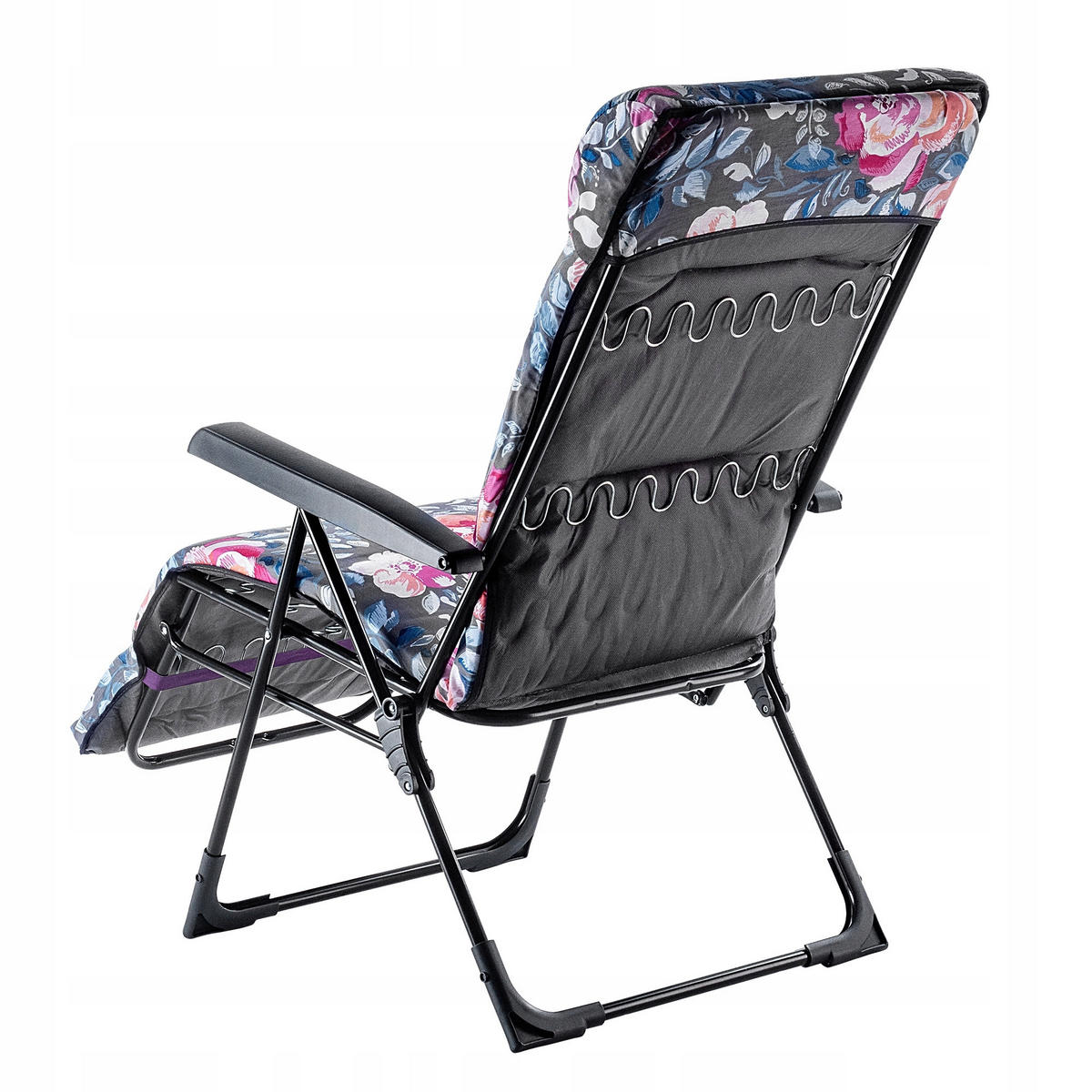 GARTENSESSEL blumen - Blau/Rosa, Metall (55/160cm) - KADAX
