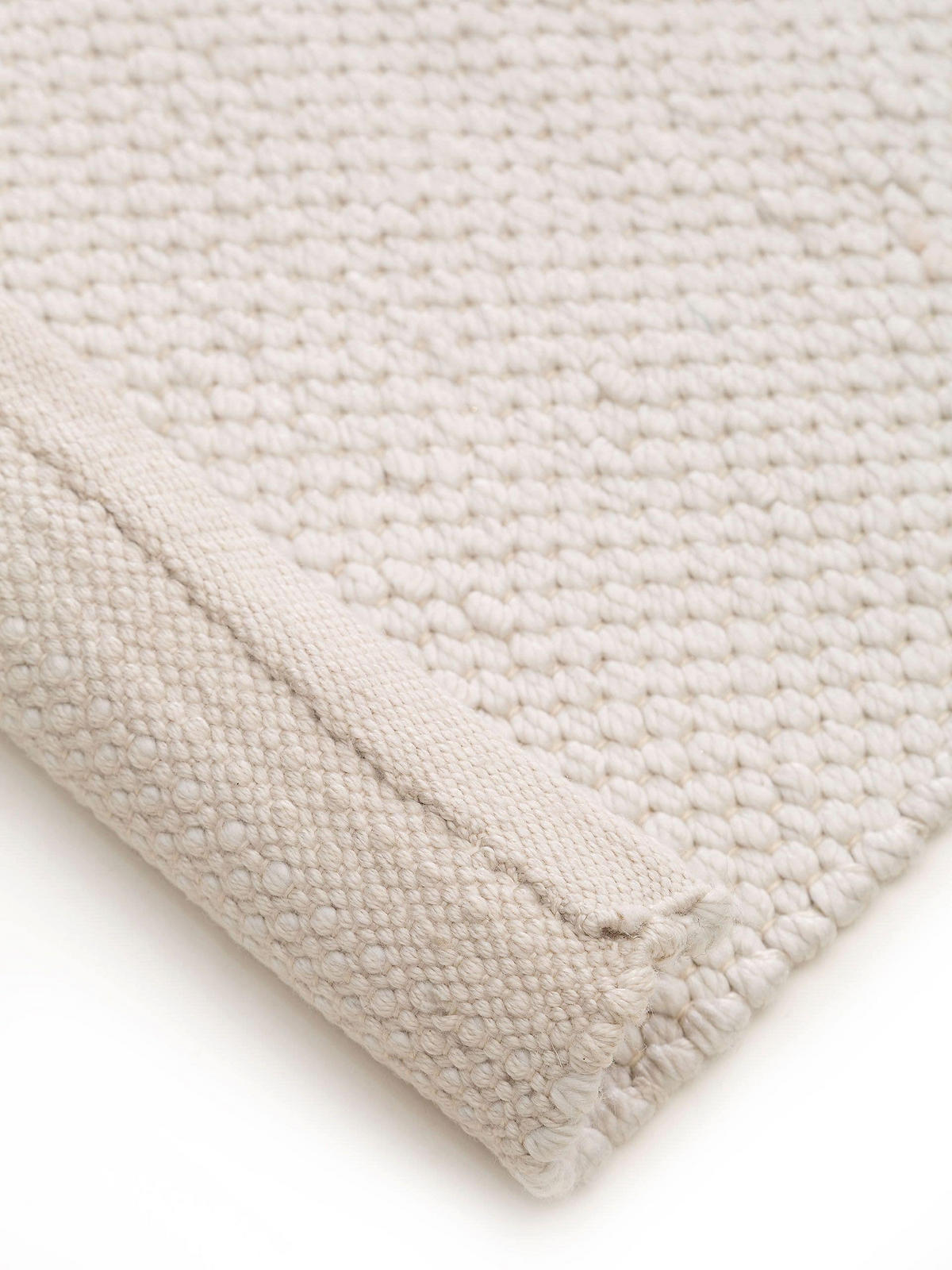TEPPICH aus recyceltem Material Kiah Cream 70x200 cm - Creme, Textil (70/200cm) - benuta Pure