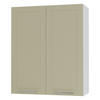 KÜCHENHÄNGESCHRANK Kvantum W4/80 Vanille Matt / Weiß Matt 80 / 32,5 / 96cm - Creme/Weiß, Holz/Holzwerkstoff (80/96/32.5cm) - Feldmann-Wohnen