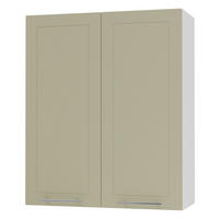 KÜCHENHÄNGESCHRANK Kvantum W4/80 Vanille Matt / Weiß Matt 80 / 32,5 / 96cm - Creme/Weiß, Holz/Holzwerkstoff (80/96/32.5cm) - Feldmann-Wohnen