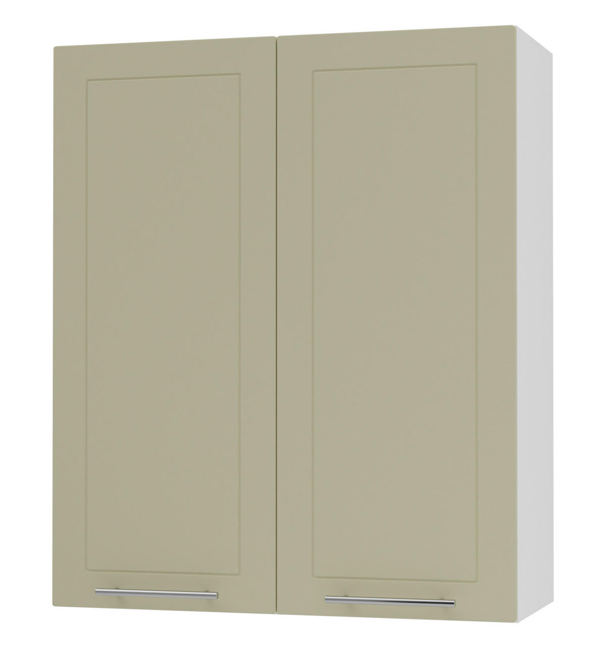 KÜCHENHÄNGESCHRANK Kvantum W4/80 Vanille Matt / Weiß Matt 80 / 32,5 / 96cm - Creme/Weiß, Holz/Holzwerkstoff (80/96/32.5cm) - Feldmann-Wohnen