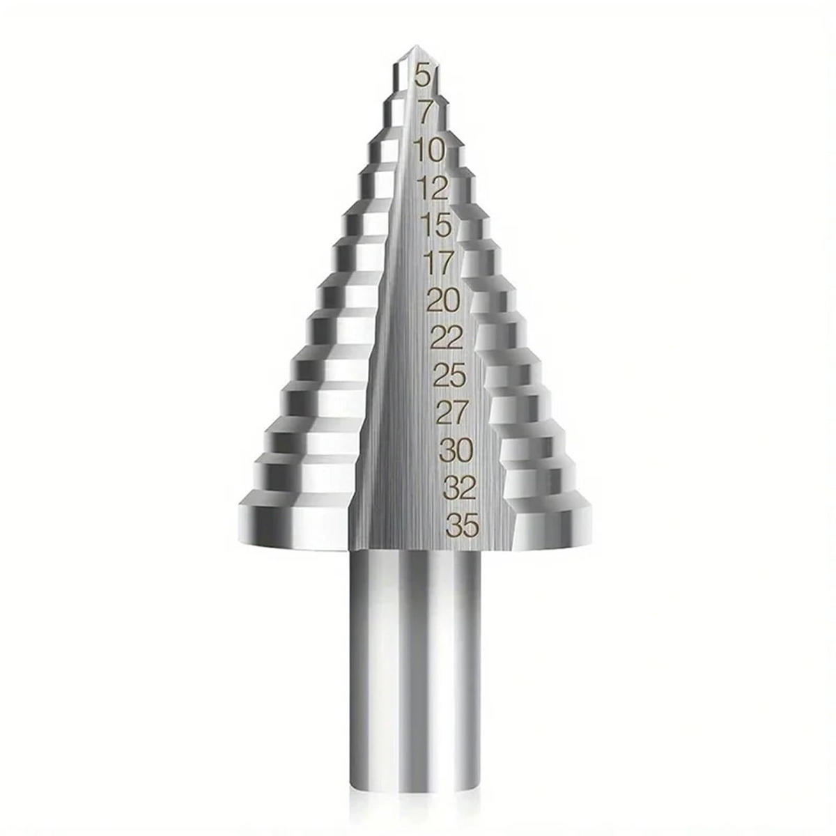 BOHRER - (5 mm - 35 mm), titanbeschichtet, massiv. - Silberfarben, Metall (3.5/3.5/7.3cm) - DCA