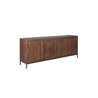 SIDEBOARD Dimora Mangoholz 210 cm / 45 cm Braun - Braun, Holz (210/85/45cm) - Villa Möbel