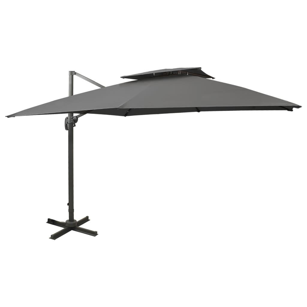 Deluke Sonnenschirm Anthrazit 300x300 cm