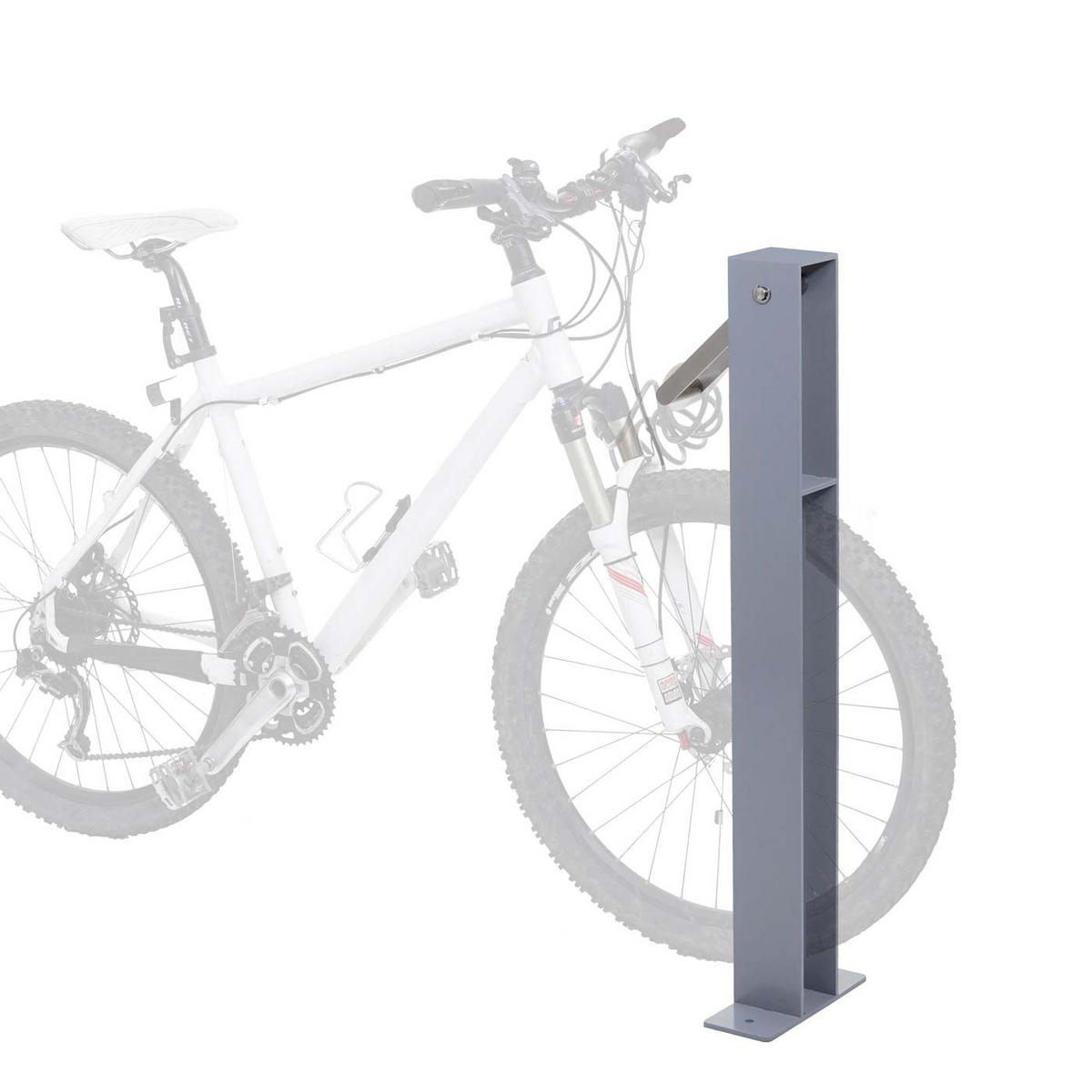 FAHRRADSTÄNDER 96x24x10cm Grau - Grau, Metall (24/96/10cm) - PROREGAL